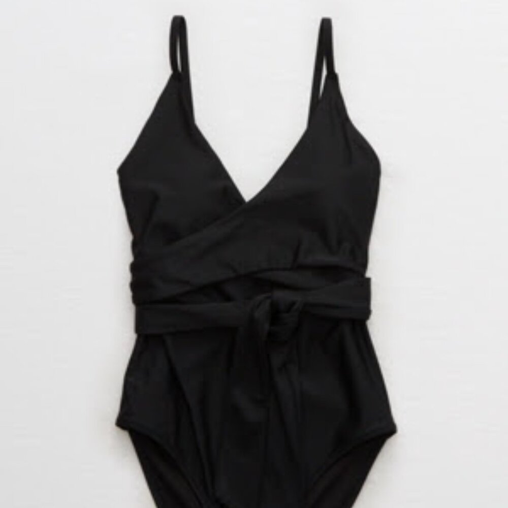 Black Aerie One Piece Bathing suit
